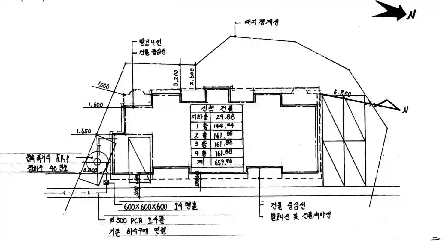 도련별장빌라 배치도 이미지